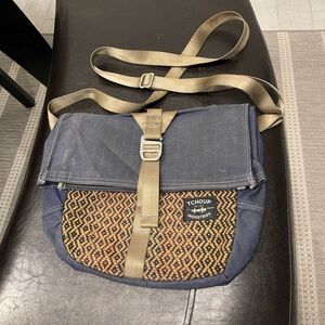 TCHOUP gender neutral multi-function fold roulez satchel recycled crossbody bag